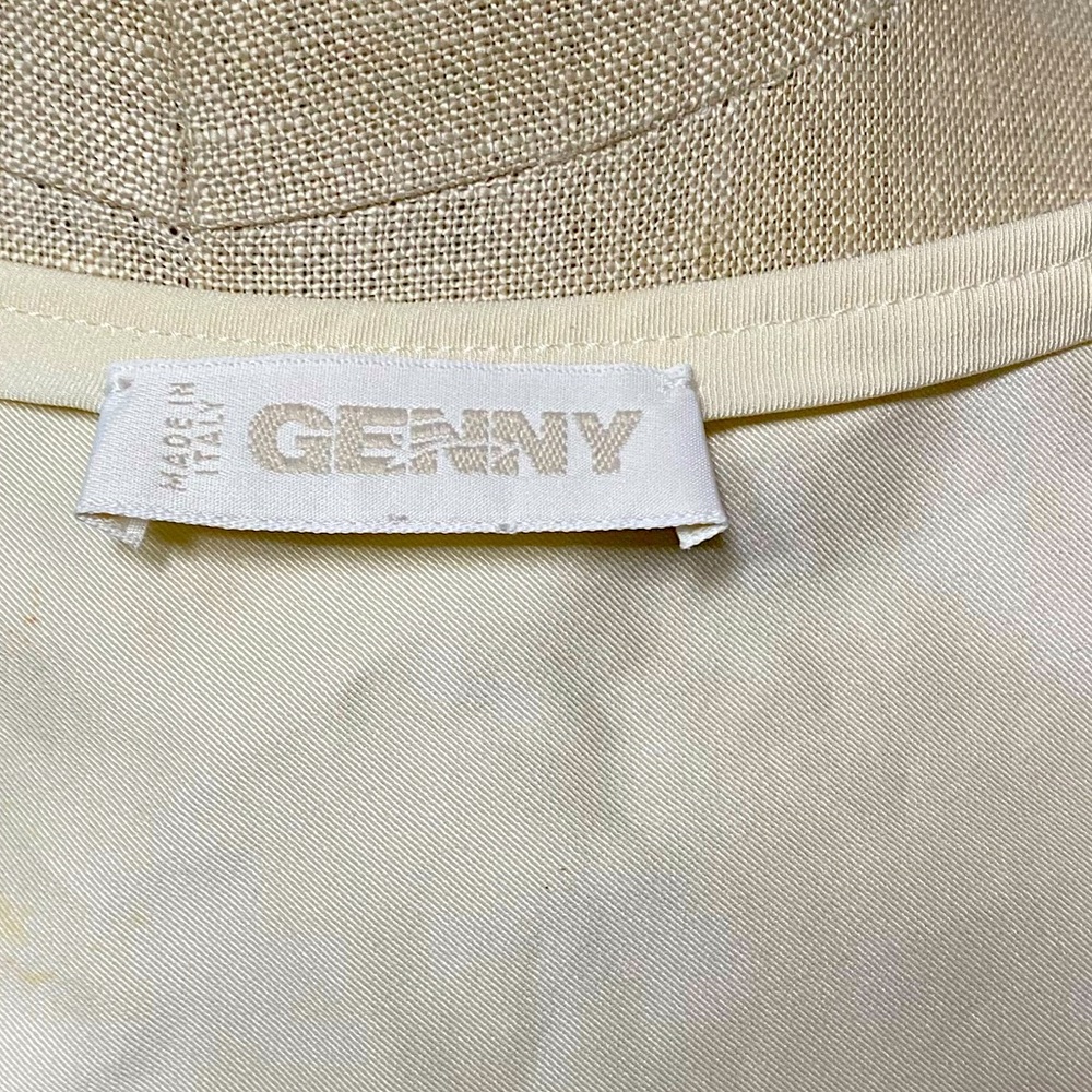 Cream tank top made in Italy